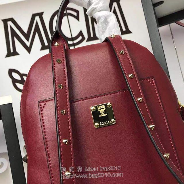 MCM雙肩背包 原單 5743 MCM公爵夫人波爾克釘背包 MCM女包 MCM女背包  mdmc1269
